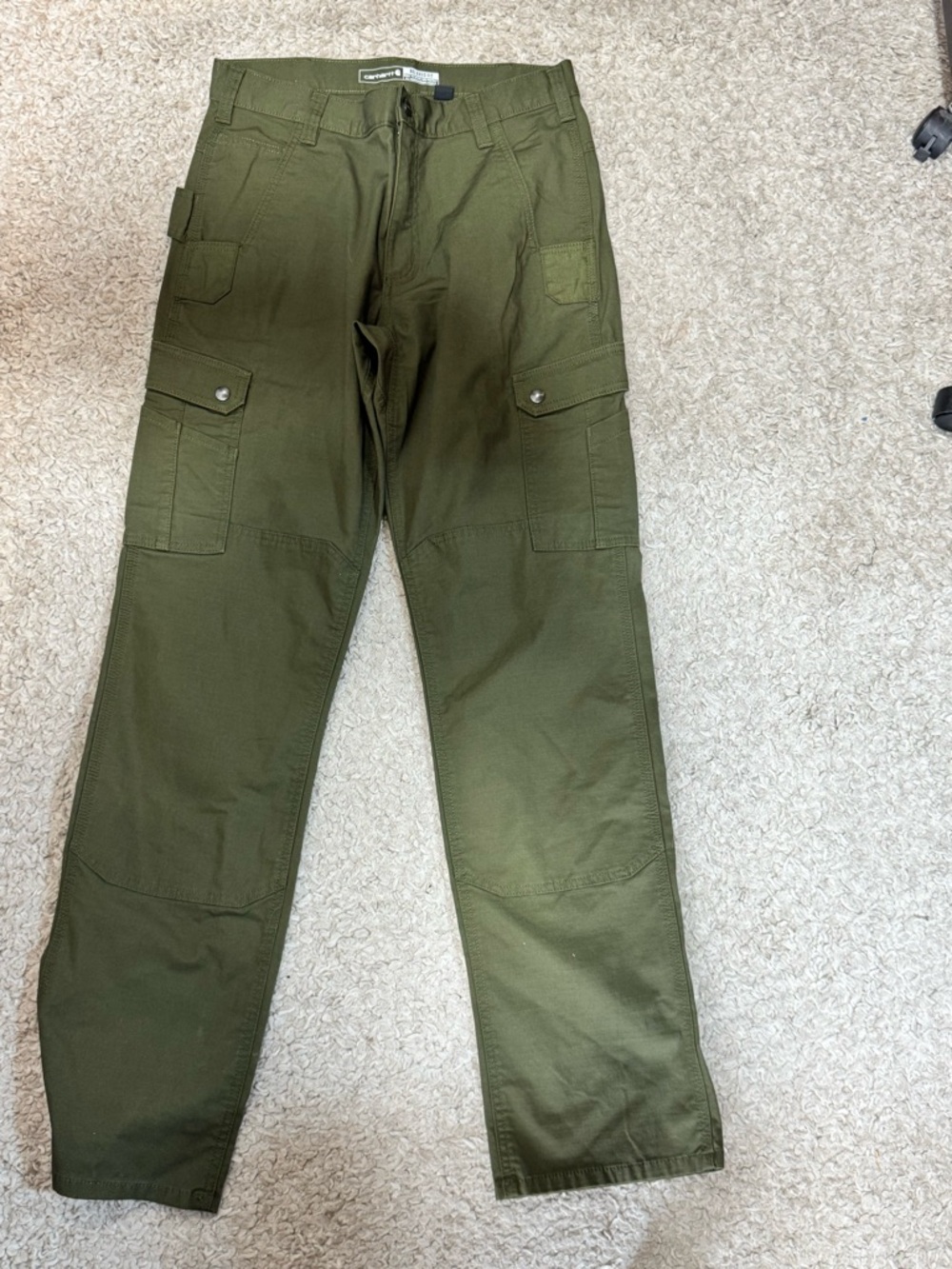NWOT Carhartt Men's Olive Green Cargo Pants - Utility Workwear